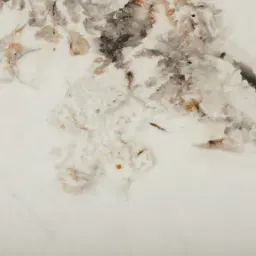 Terzetto Pandora Brown Sintered Stone Round Coffee Table Low - Medium Brown Wooden Legs