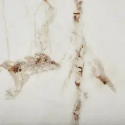 Terzetto Pandora Brown Sintered Stone Curved Dining Table- Medium Brown Wooden Legs