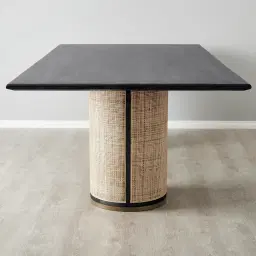 Esplanade Black Mango Wood Rectangular Dining Table