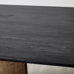 Esplanade Black Mango Wood Rectangular Dining Table