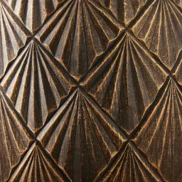 Zariah Black and Gold Fibre Clay Planter - Set of 2