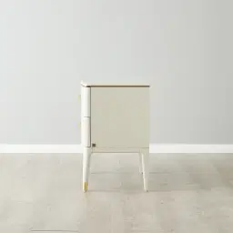 Beckham White Bedside Table