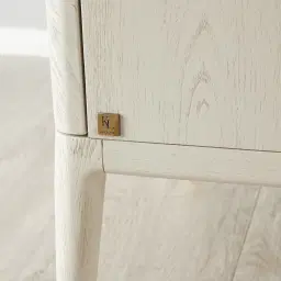 Beckham White Bedside Table