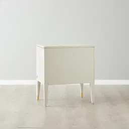 Beckham White Bedside Table