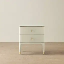 Beckham White Bedside Table