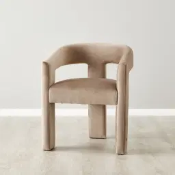 Sabrina II Beige Velvet Dining Chair