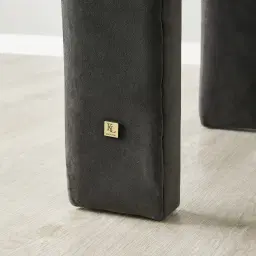 Sabrina II Charcoal Velvet Dining Chair