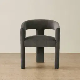 Sabrina II Charcoal Velvet Dining Chair