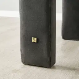 Sabrina II Charcoal Velvet Dining Chair