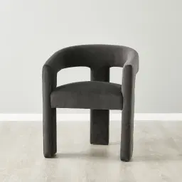 Sabrina II Charcoal Velvet Dining Chair