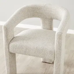 Sabrina II Dove Grey Fabric Dining Chair