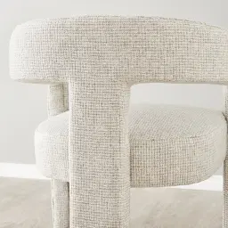 Sabrina II Dove Grey Fabric Dining Chair