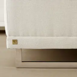 Valiant II Chiffon White Fabric Corner Lounge