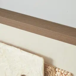 Serendipity Hemp Rope Shadow Box with Light Brown Frame