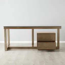 Dorothy Medium Brown Wooden Desk