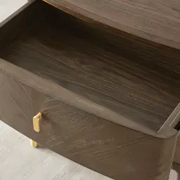 Beckham Medium Brown Wooden Bedside Table