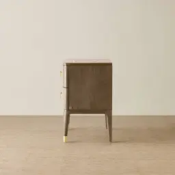 Beckham Medium Brown Wooden Bedside Table