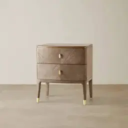 Beckham Medium Brown Wooden Bedside Table