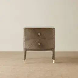 Beckham Medium Brown Wooden Bedside Table