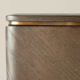 Beckham Medium Brown Wooden Bedside Table