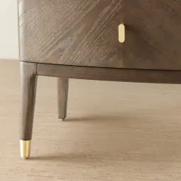 Beckham Medium Brown Wooden Bedside Table