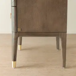 Beckham Medium Brown Wooden Bedside Table