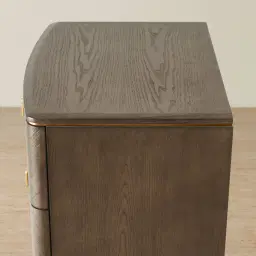 Beckham Medium Brown Wooden Bedside Table
