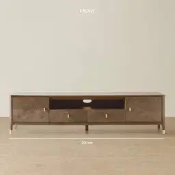 Beckham Medium Brown Wooden Entertainment Unit