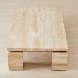 Monolith Natural Cream Travertine Coffee Table