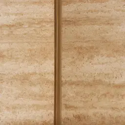 Monolith Natural Cream Travertine Side Table