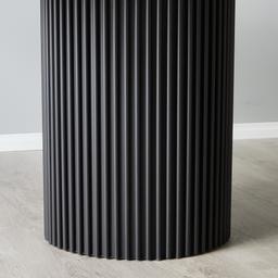 Archie Black Rectangular Dining Table with White Sintered Stone Top - 268x118cm