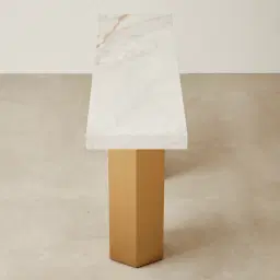 Thames Calacatta Oro - White Sintered Stone Console Table