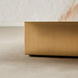 Thames Calacatta Oro - White Sintered Stone Square Coffee Table