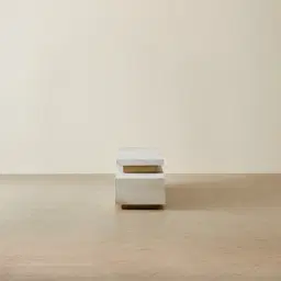 Thames Calacatta Oro - White Sintered Stone Entertainment Unit