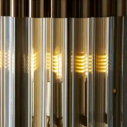Dave Brushed Gold Glass Rod Wall Lamp