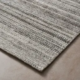 Vincenzo Ivory Charcoal Floor Rug - Large 250cm x 350cm