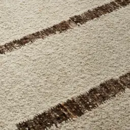 Genesis Ivory Brown Floor Rug - Small 160cm x 230cm