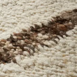 Genesis Ivory Brown Floor Rug - Extra Large 300cm x 350cm