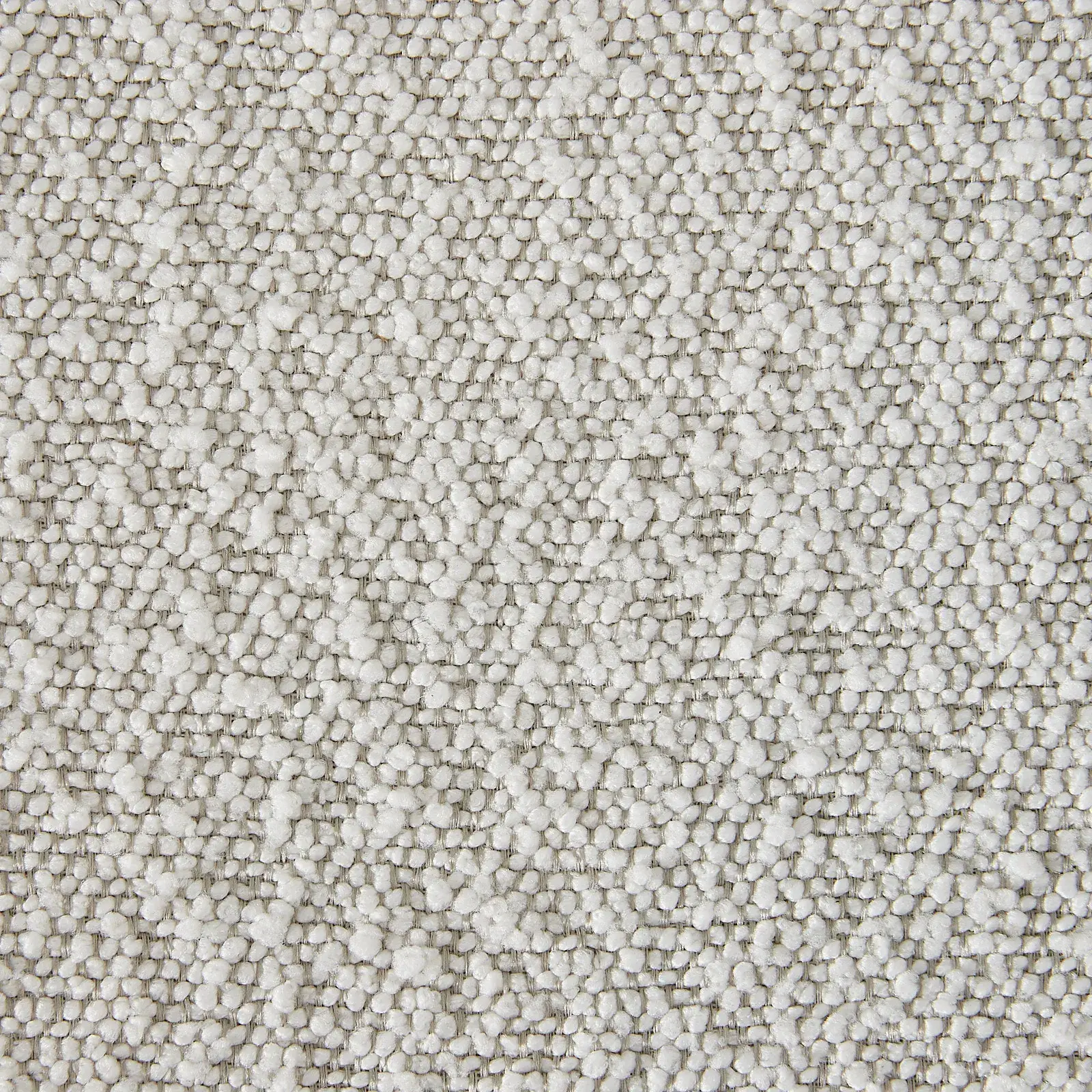 Milana Snow White Boucle Dining Chair - Brass Colour Metal Legs