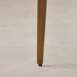 Polina Dove Grey Fabric Dining Chair - Brushed Bronze Legs