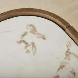 Terzetto Pandora Brown Sintered Stone 6-Drawer Dresser - Medium Brown Wood