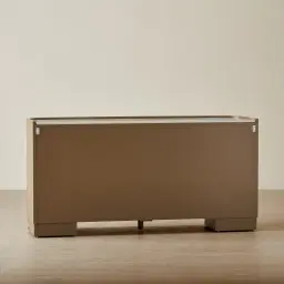 Terzetto Pandora Brown Sintered Stone 6-Drawer Dresser - Medium Brown Wood