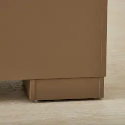 Terzetto Pandora Brown Sintered Stone 6-Drawer Dresser - Medium Brown Wood