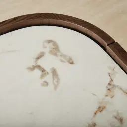 Terzetto Pandora Brown Sintered Stone 6-Drawer Dresser - Dark Brown Wood