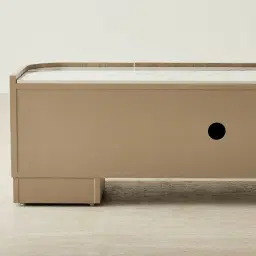 Terzetto Pandora Brown Sintered Stone Entertainment Unit - Medium Brown Wood