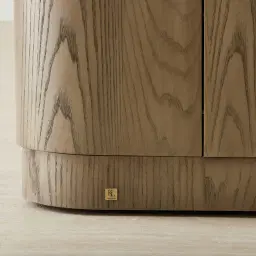 Terzetto Pandora Brown Sintered Stone Entertainment Unit - Medium Brown Wood