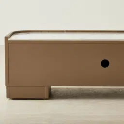 Terzetto Pandora Brown Sintered Stone Entertainment Unit - Medium Brown Wood