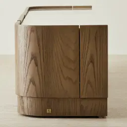 Terzetto Pandora Brown Sintered Stone Entertainment Unit - Medium Brown Wood