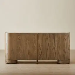 Terzetto Pandora Brown Sintered Stone 4-Door Sideboard - Medium Brown Wood