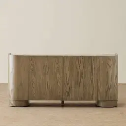Terzetto Pandora Brown Sintered Stone 4-Door Sideboard - Medium Brown Wood